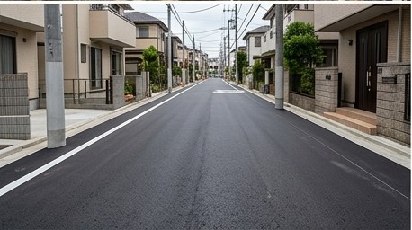 施工後の道路の様子